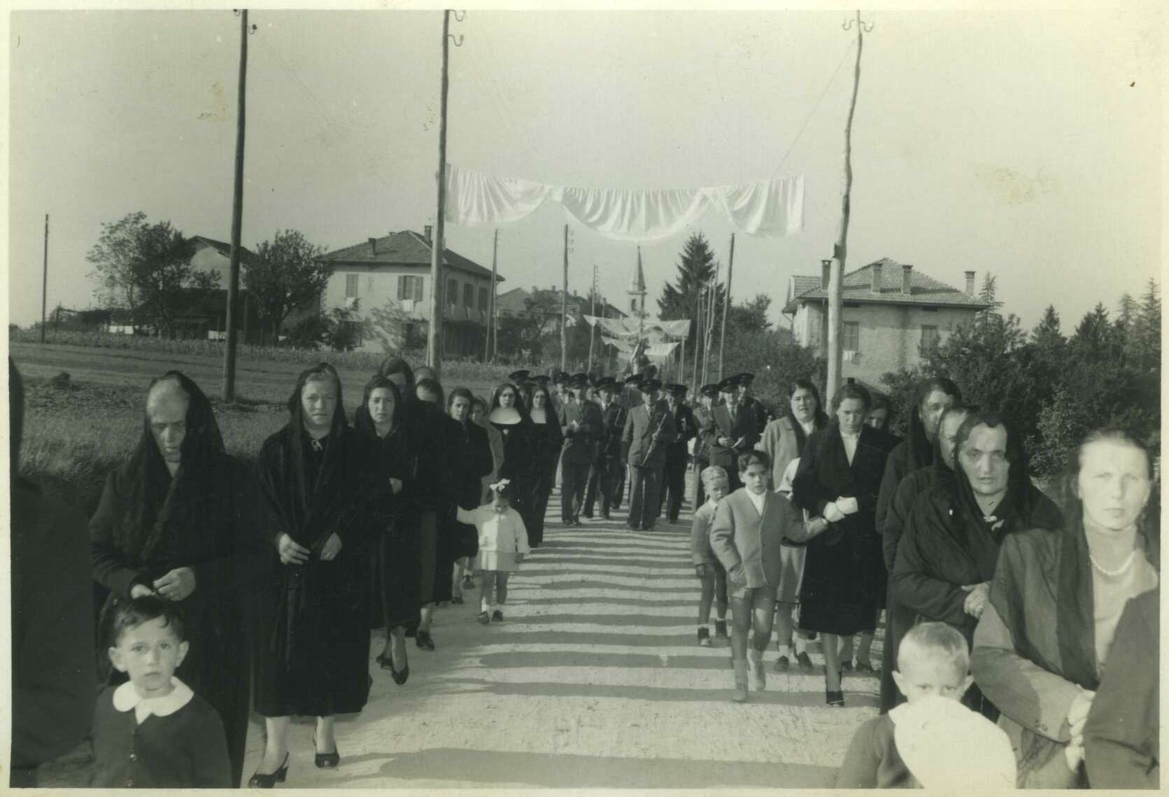 Processione in Via Dante - 1955