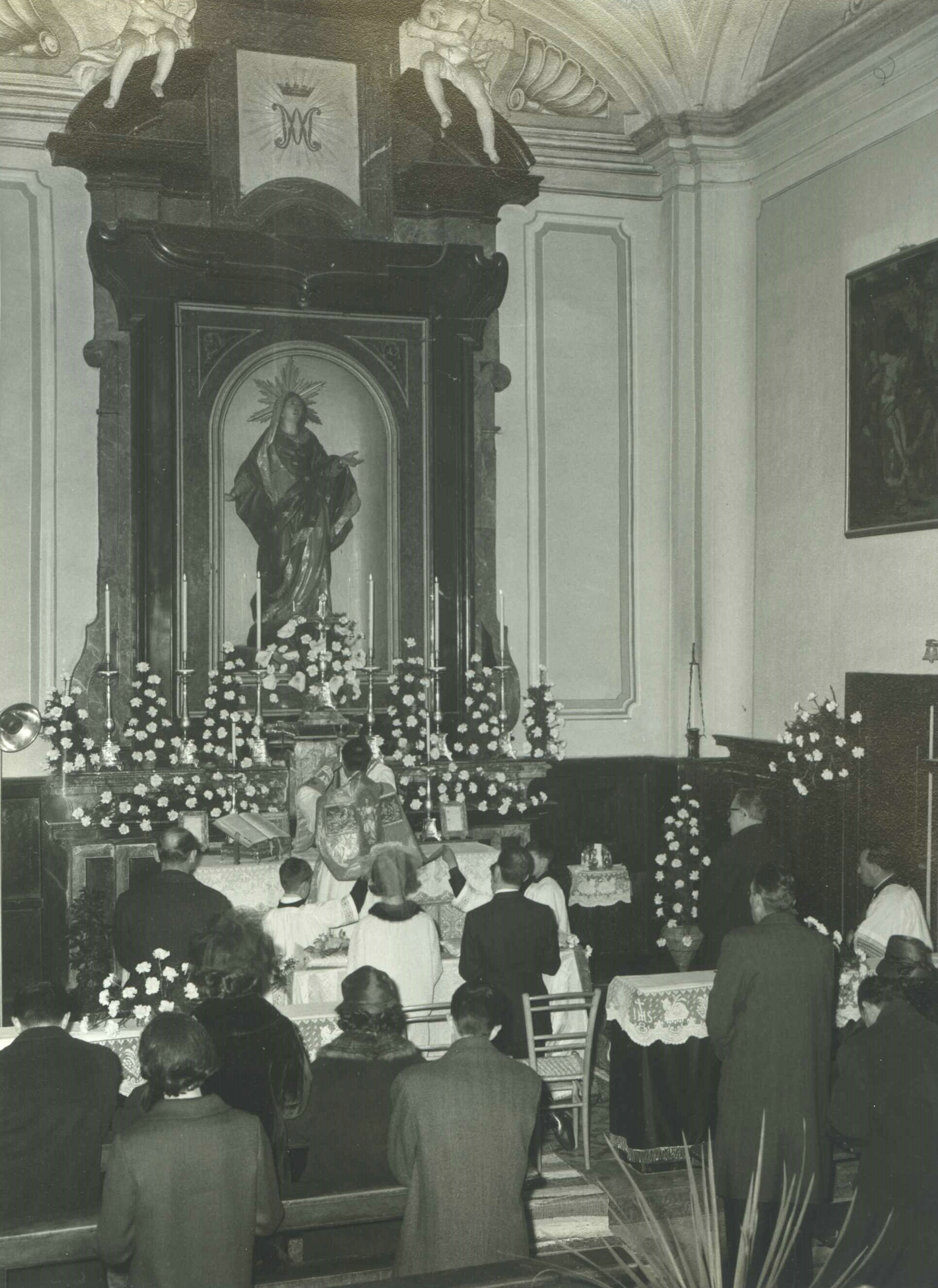 Interno Chiesa originaria B.V.Addolorata - 1965