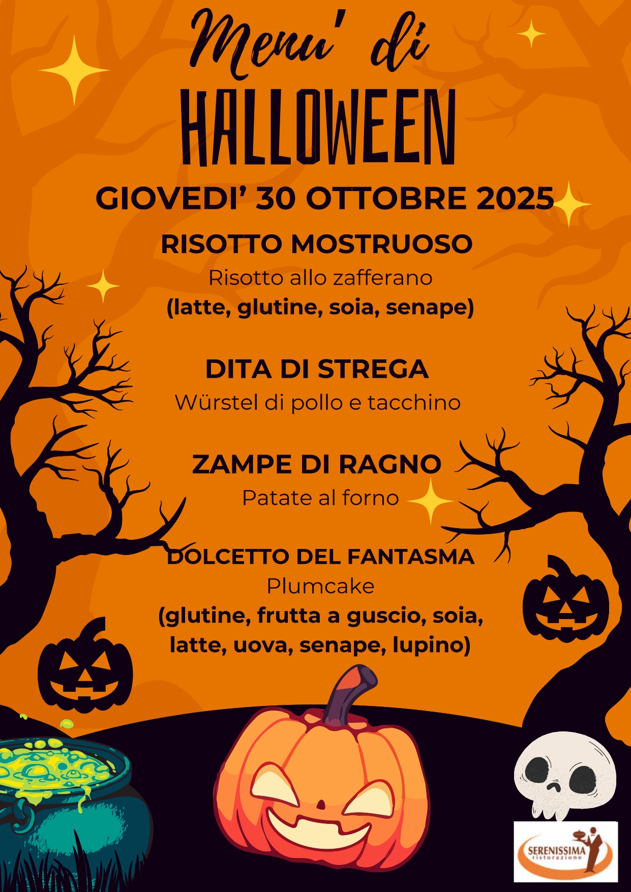 Menù speciale di Halloween
