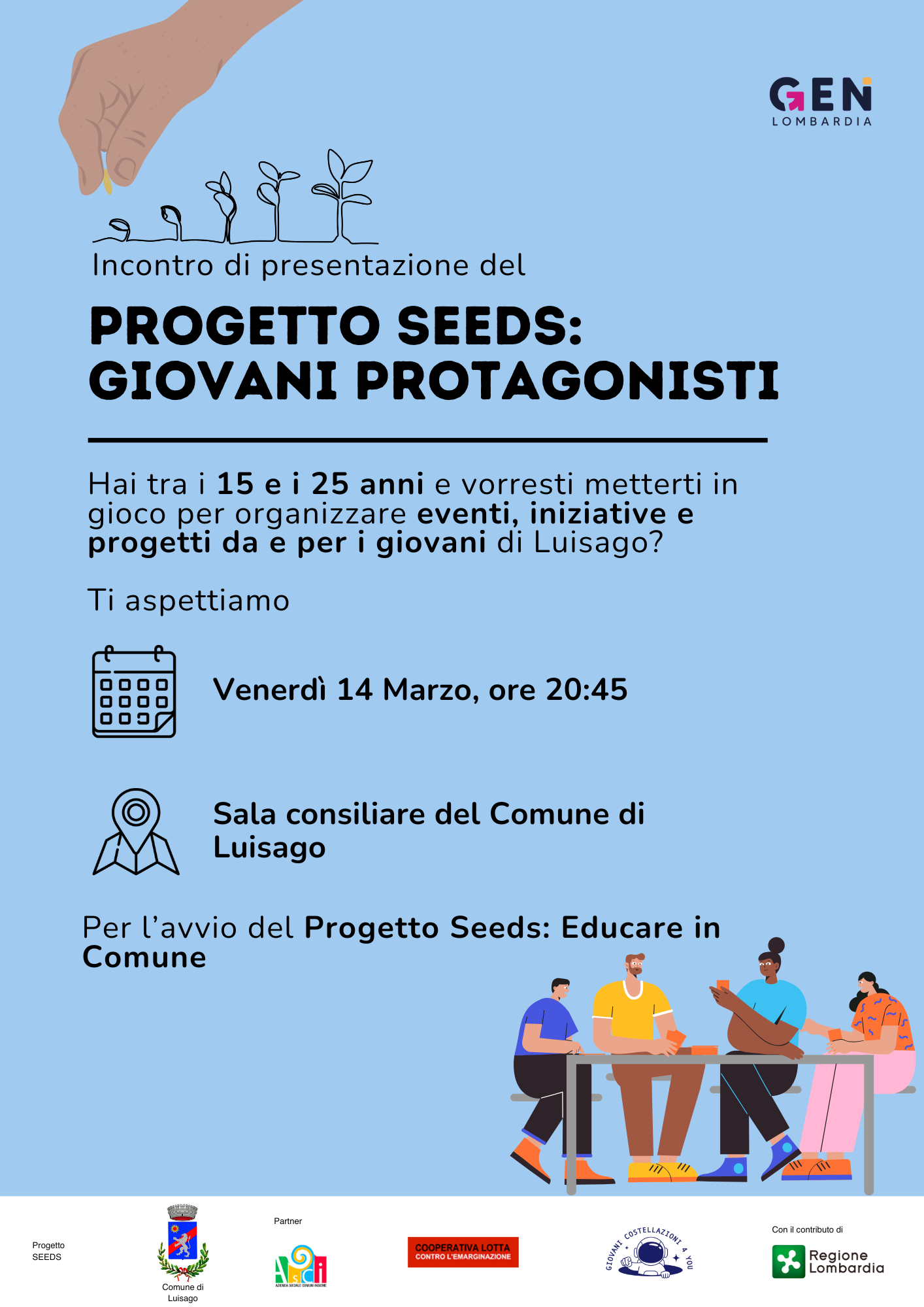 Incontro di avvio - Progetto Seeds: Giovani Protagonisti foto 