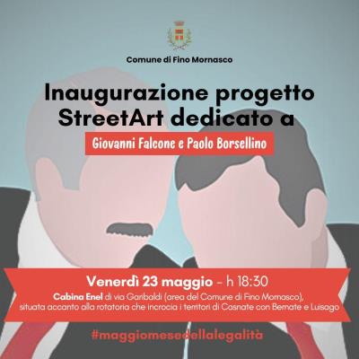 INAUGURAZIONE MURALES - FALCONE E BORSELLINO foto 