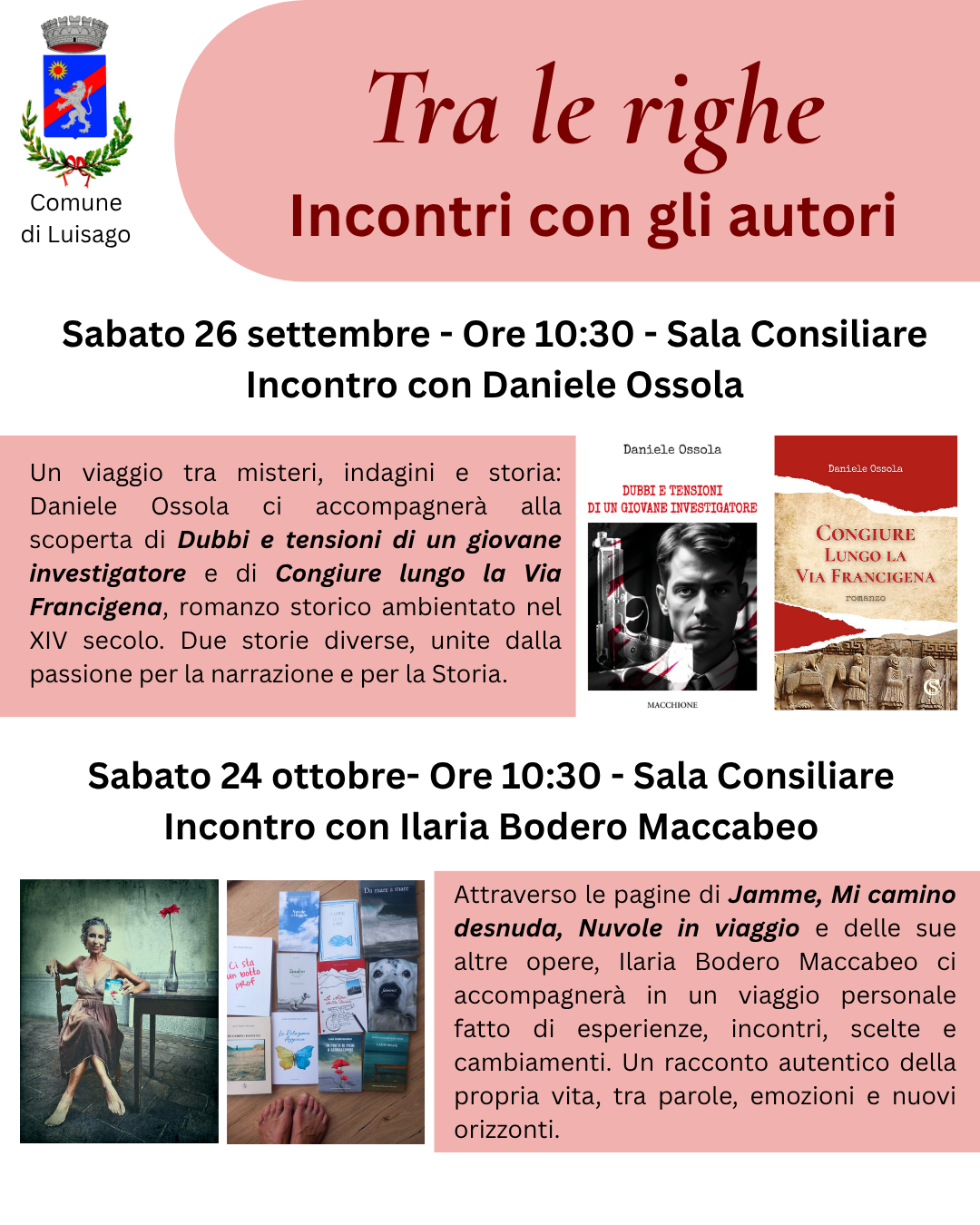 TRA LE RIGHE - INCONTRI CON GLI AUTORI foto 