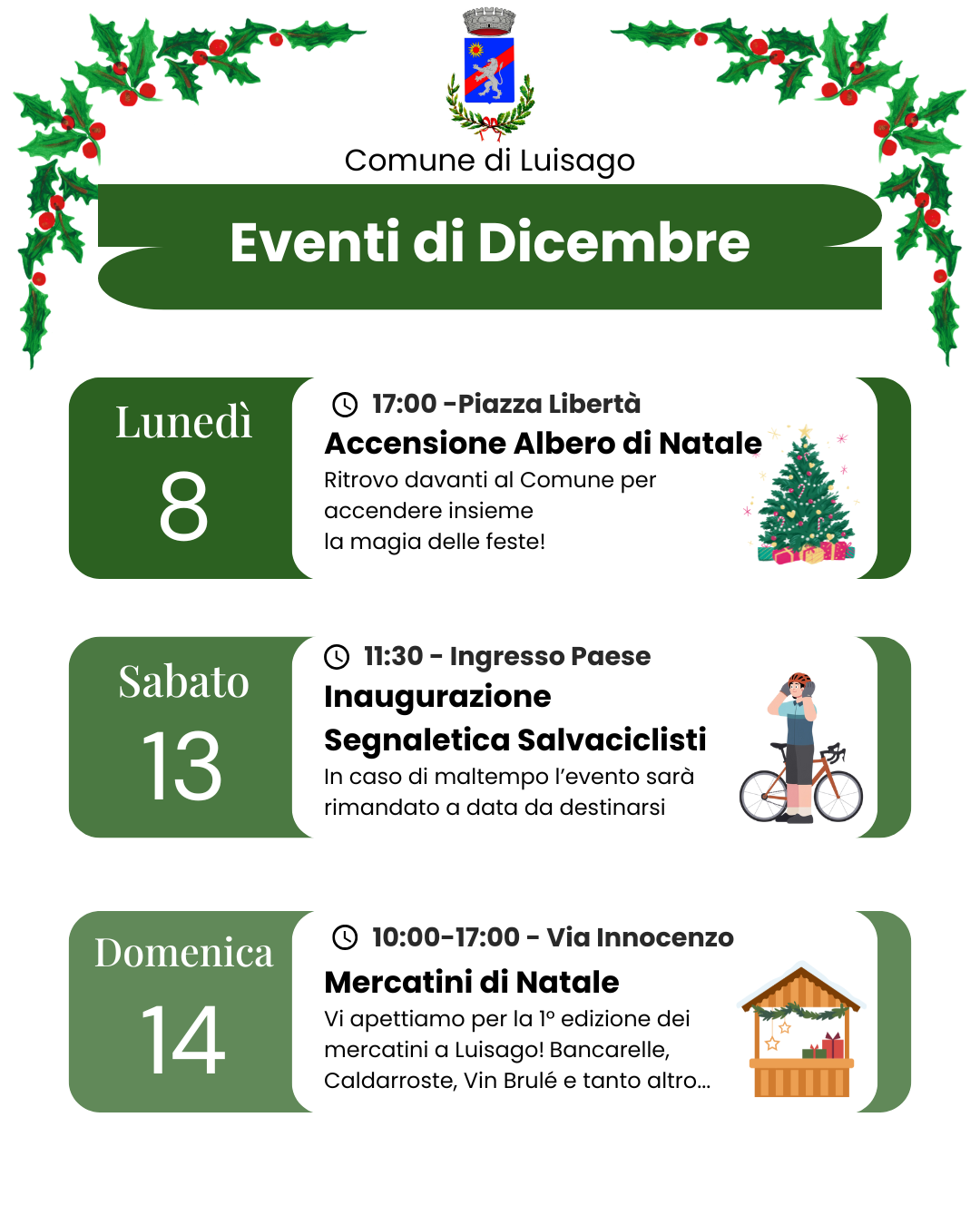 EVENTI CULTURALI DICEMBRE